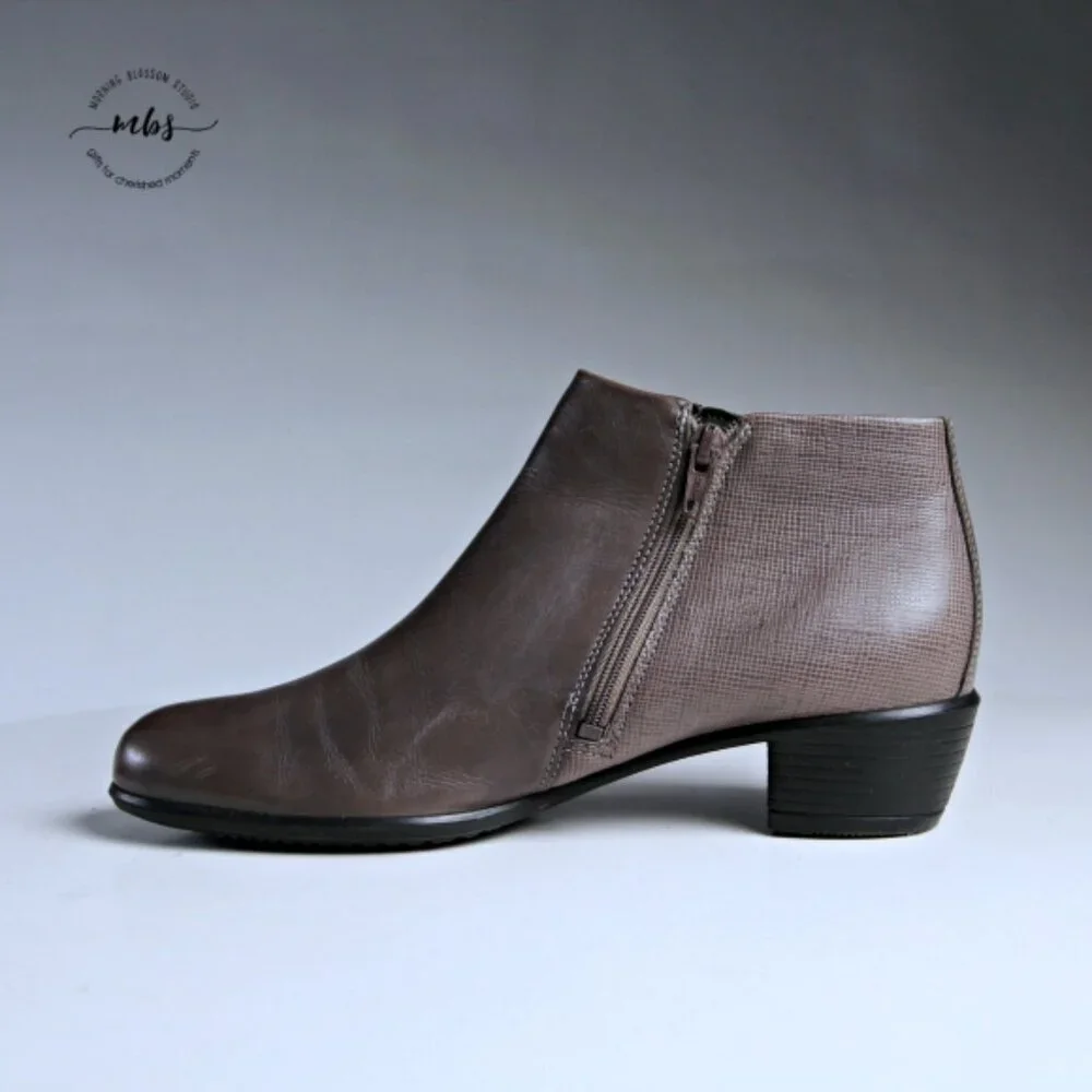 Ecco Touch 36 Leather Boots Tan Women EU 39 US 8‎ - 8.5
